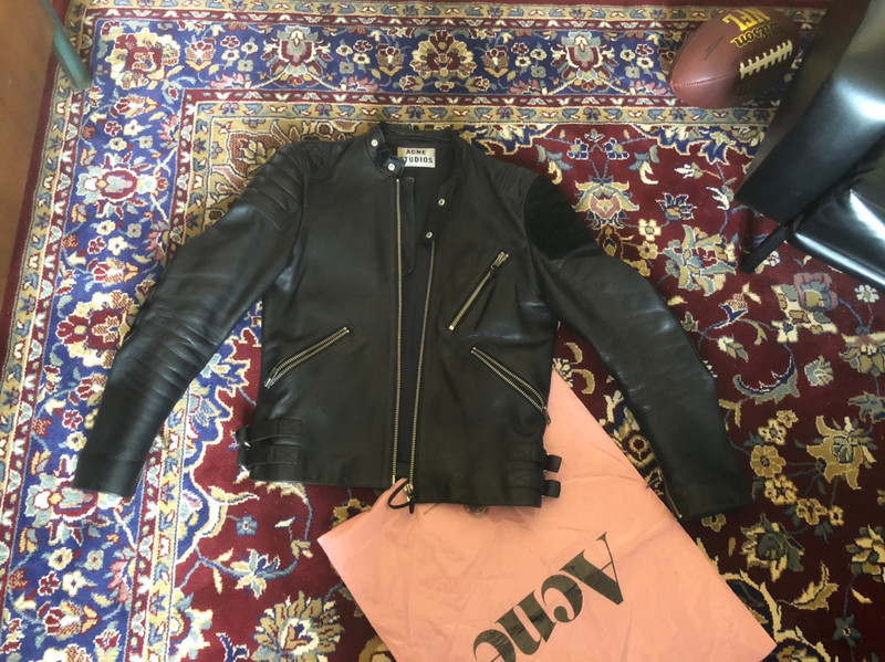 Acne oliver clearance leather jacket