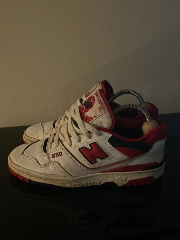 New balance 550 white red 3