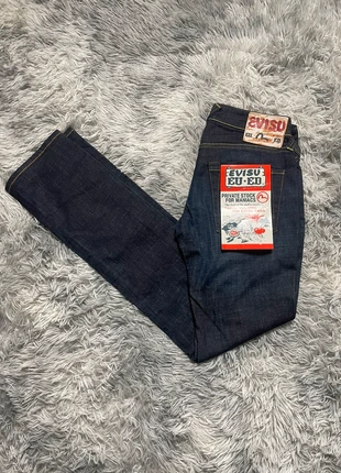 Jeans Evisu y2k authentique taille 27 logo bleu, marke: Evisu, zustand: Neu, mit Etikett, größe: W27 | DE 42, 49,90 €, 53,10 € inklusive Vinted-Käuferschutz