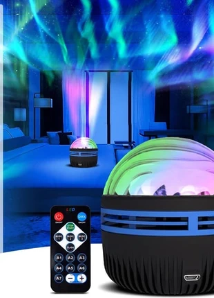 Lampe projecteur Aurora Chill & Cosy – Aurores Boréales & Ambiance Relaxante, marca: Inconnu, estado: Novo com etiquetas, €17.00, €18.55 inclui Proteção do Comprador