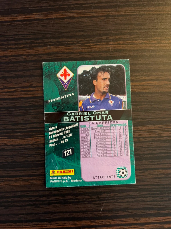 Batistuta Cards Calcio 98 Panini 2