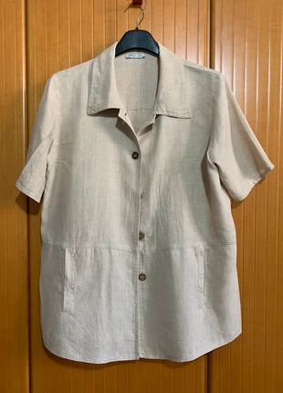 Camicia di lino con tasche, brand: Puro Lino, condizioni: Ottime, taglia: L / IT 44 / EU 40, €30.00, €32.20 include la Protezione acquisti