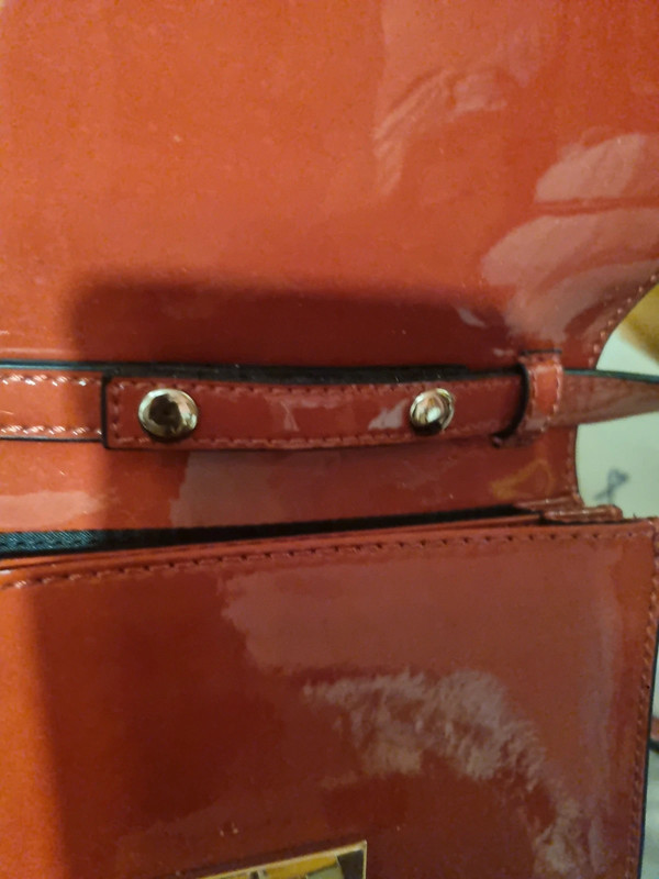 Karen millen patent red leather crossbody clutch bag Vinted