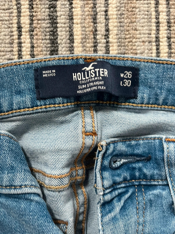 Blue Hollister jeans size 26 waist and 30 length Vinted