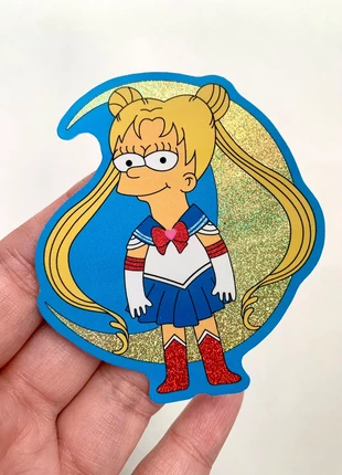 Lisa Simpson Autocollant, marque: The Simpsons, état: Neuf avec étiquette, 3,00 €, 3,85 € Protection acheteurs incluse