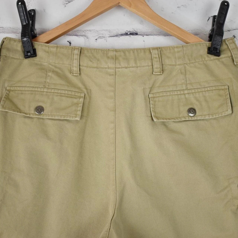 Baggy Cotton Twill Cargo Shorts 4