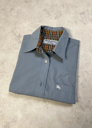 Chemise Chemisette Manche Courte Burberry Bleu Clair Ciel Femmes Taille S Coton Old Money, marke: Burberry, zustand: Sehr gut, größe: S / 36 / 8, 30,00 €, 32,20 € inklusive Vinted-Käuferschutz