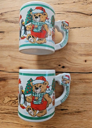 Twee kerstmokken / Zwei Weihnachtstassen/ Deux mugs de Noël / Due tazze di Natale, merk: Handmade, staat: Heel goed, € 9,95, € 11,15 inclusief Kopersbescherming