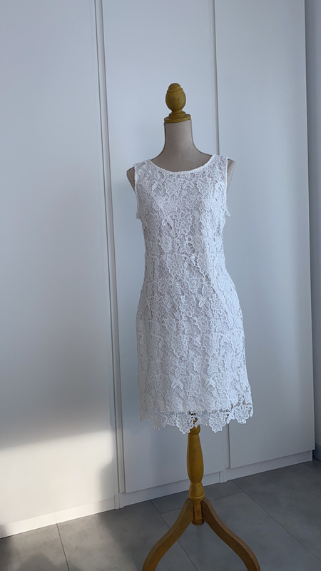 Witte jurk met kant - C&A - M Vinted