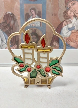 Porte bougie Noël , état: Très bon état, 15,00 €, 16,45 € Protection acheteurs incluse