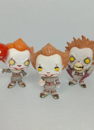 IT Pennywise Lotto 3 Funko Pop Figure (Baloon I Love Derry, Spider Leg, Boat) 🤡, brand: Funko Pop, condizioni: Ottime, taglia: Taglia unica, €40.00, €42.70 include la Protezione acquisti