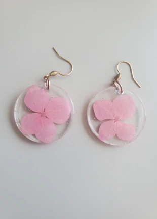 Boucles d'oreilles fleurs roses fleur séchée bohème champêtre cadeau, merk: Fleur séchée, staat: Heel goed, € 8,00, € 9,10 inclusief Kopersbescherming Pro
