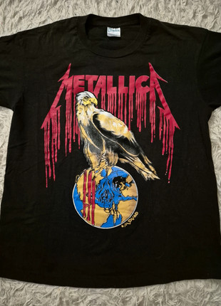 Tee shirt Metallica Vintage Années 90’s, marque: Vintage, état: Très bon état, taille: L, 50,00 €, 53,20 € Protection acheteurs incluse