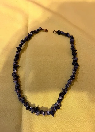 Collier ras de cou bleu marine en pierres du Brésil, condition: New without tags, €8.00, €9.10 includes Buyer Protection