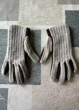 Gants d’hiver couleur beige et marron taille unique, estado: Muy bueno, tamaño: Talla única, 4,00 €, 4,90 € Protección al comprador incluida