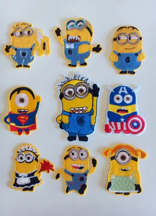 Minions Lot Embroidered Badge Patch / Iron-on, marca: Minions, estado: Muito bom, €18.00, €19.60 inclui Proteção do Comprador