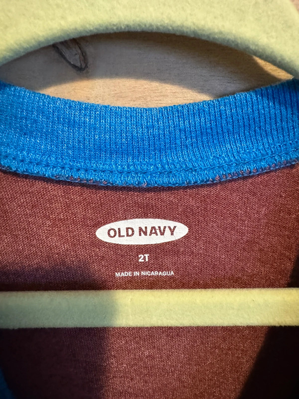 2T Old Navy Navy / Maroon Long-Sleeve Shirt 3