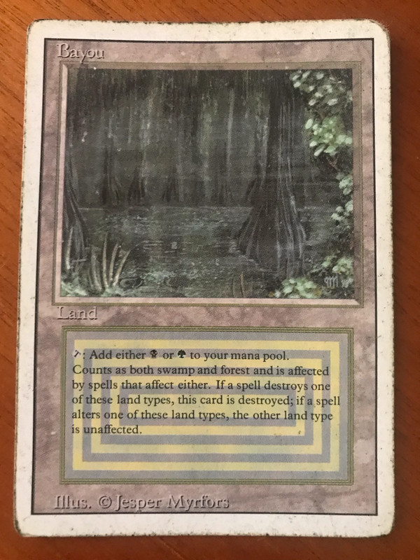 Bayou - Revised White Border - MTG Magic - Dual land 1