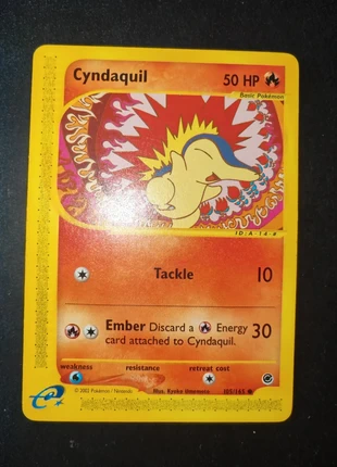 Cyndaquil 105/165 expedition, marque: Pokémon, état: Bon état, 1,50 €, 2,28 € Protection acheteurs (Pro) incluse