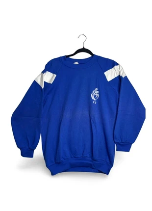 Pull vintage bleu et blanc - flocage cœur vendéen numéro 53 taille M, marca: Unique, estado: Muito bom, tamanho: M, €15.00, €16.45 inclui Proteção do Comprador Pro