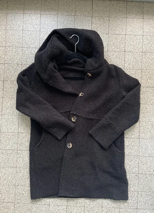 Long manteau noir vintage, merk: Vintage Dressing, staat: Heel goed, maat: S / 36 / 8, € 5,00, € 5,95 inclusief Kopersbescherming