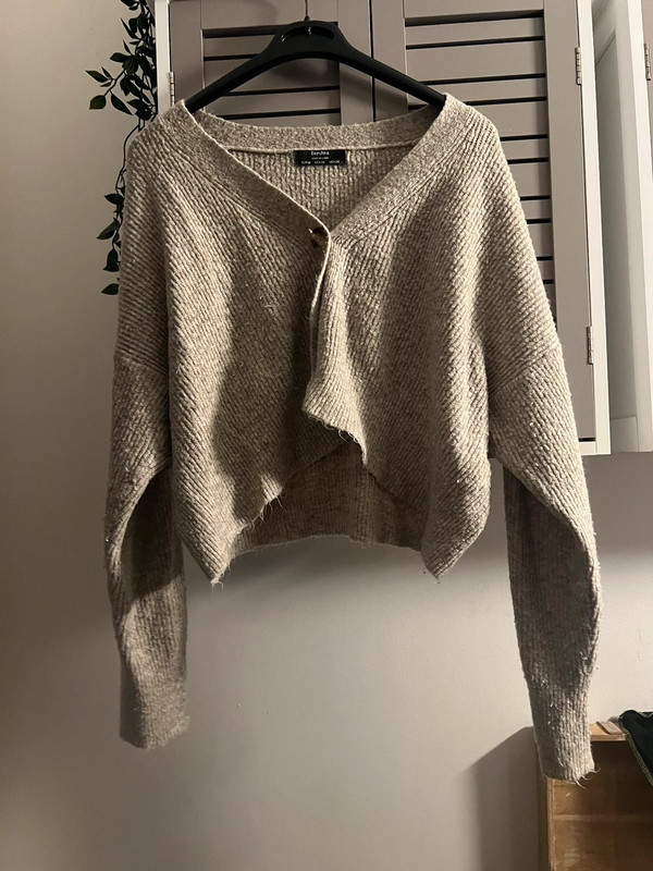 Cardigan beige femme 1