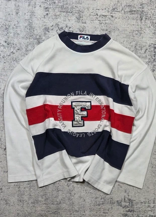 🔴 Sweat FILA Vintage Varsity Logo Brodé Tricolore Taille M, brand: FILA, condition: Very good, size: M, €34.99, €37.44 includes Buyer Protection Pro