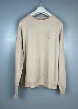 Sweat Tommy Hilfiger / Pull Crewneck à manches longues - Beige- Taille XXL | Homme, marque: Tommy Hilfiger, état: Bon état, taille: XXL, 13,00 €, 14,35 € Protection acheteurs incluse