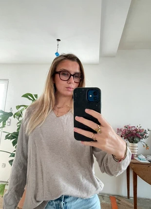 Pull beige crème – Décolleté en V, marque: Local, état: Très bon état, taille: Taille unique, 5,00 €, 5,95 € Protection acheteurs incluse