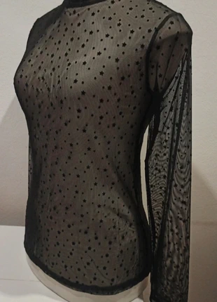 Camiseta semi transparente estrellas T_shirt semi transparente étoiles, marca: Fórmula Joven, estado: Nuevo sin etiquetas, tamaño: M / 38 / 10, 25,00 €, 26,95 € Protección al comprador incluida