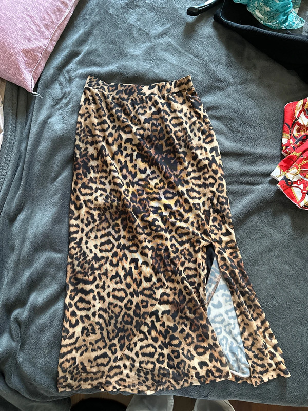 Gonna leopardata h&m discount