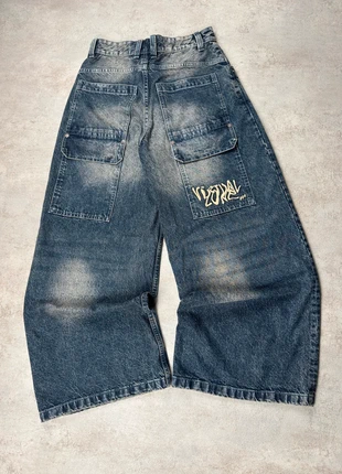 Jean Baggy Pantalon Large Bleu Style JNCO Y2K Fashion Rétro Streetwear Loose - Taille 34, marca: Vintage Dressing, estado: Muy bueno, tamaño: W25 | ES 34, 55,00 €, 58,45 € Protección al comprador incluida