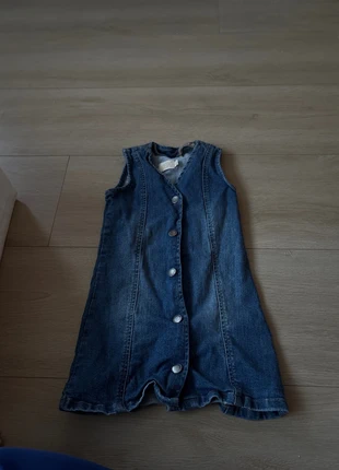 Denim jurkje, merk: Creatrice, staat: Nieuw zonder prijskaartje, maat: 4 jaar / 104 cm, € 8,00, € 9,10 inclusief Kopersbescherming