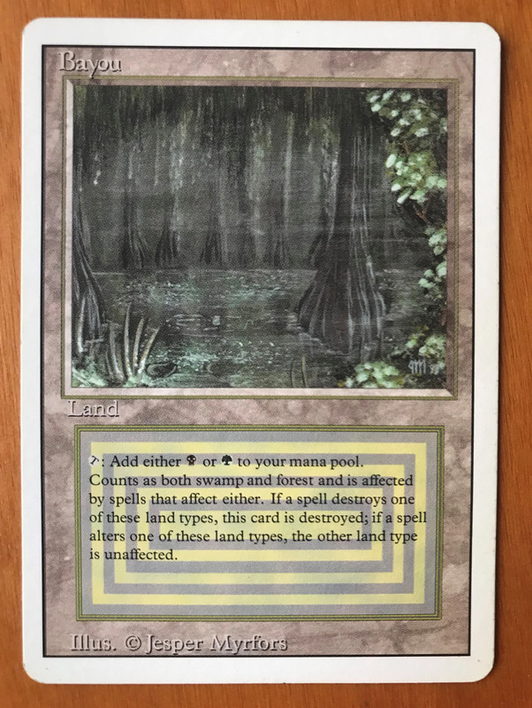 Bayou - Revised edition - White Border - MTG Magic - Dual land 1