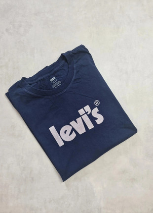 T-shirt Levi's bleu marine homme XXL Relaxed Fit, logo blanc, coton, marque: Levi's, état: Très bon état, taille: XXL, 10,00 €, 11,20 € Protection acheteurs incluse