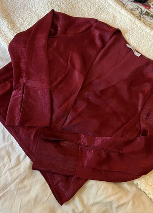 Blouse bordeaux brillant S, brand: NA-KD, condition: Very good, size: S / 36 / 8, €15.00, €16.45 includes Buyer Protection