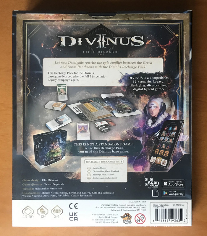 Divinus Game Recharge Pack - Kickstarter KS - New Sealed - Nuovo Sigillato 2