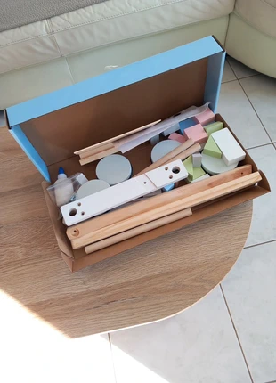 Chariot à pousser en bois, brand: Building Block, condizioni: Nuovo con cartellino, taglia: 18-24 mesi / 86 cm, €5.00, €5.95 include la Protezione acquisti