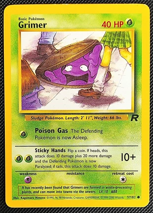 Carte Pokémon Tadmorv grimer 57/82 Ed 2 Team Rocket, brand: Pokémon, condition: Very good, €1.80, €2.59 includes Buyer Protection