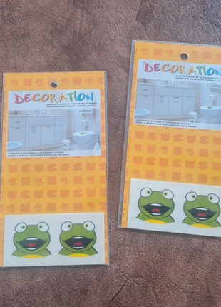 Décorations adhésives, 12 têtes joyeuses grenouilles, brand: reca, condition: New without tags, €5.00, €5.95 includes Buyer Protection