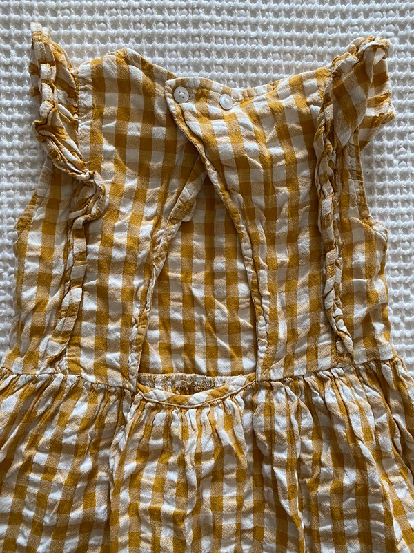 Robe vichy jaune coton La redoute 4 ans 2