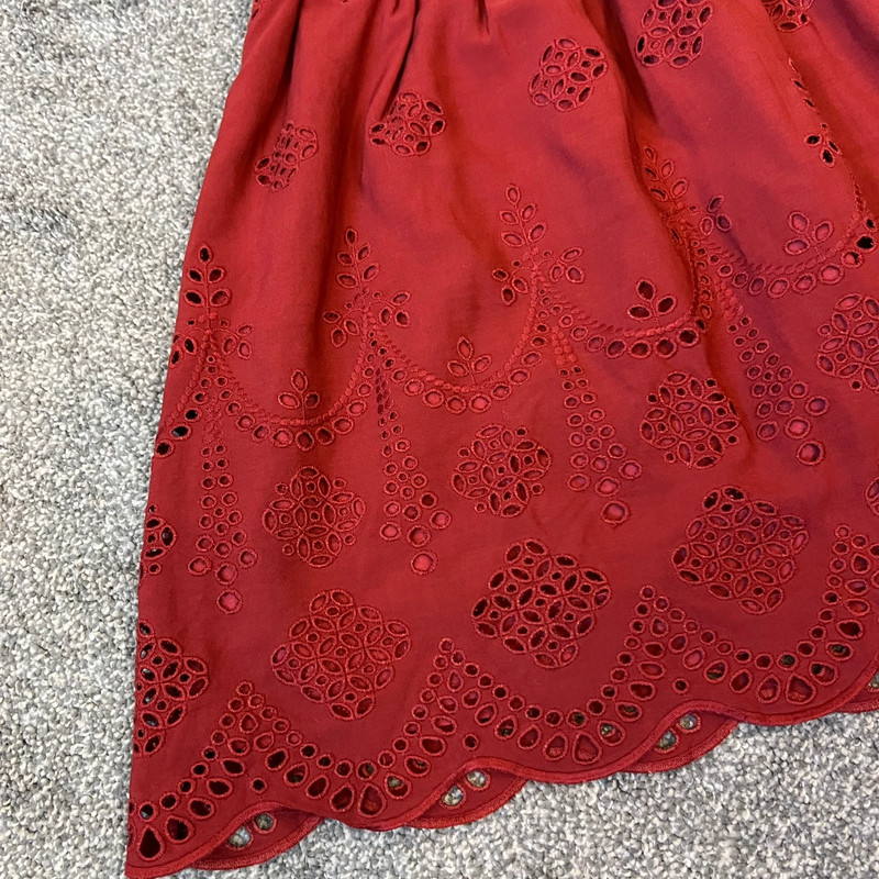 Madewell eyelet scalloped mini skirt 3