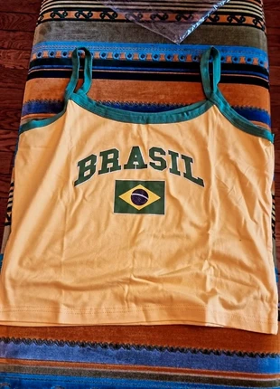 Débardeur Brasil y2k, marca: y2k, estado: Muy bueno, tamaño: S / 36 / 8, 15,00 €, 16,45 € Protección al comprador incluida