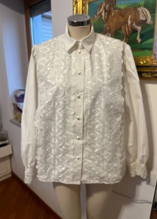 Camicia💝merletto importante, brand: Peter Hahn, condizioni: Ottime, taglia: XXXL / IT 50 / EU 46, €9.90, €11.10 include la Protezione acquisti