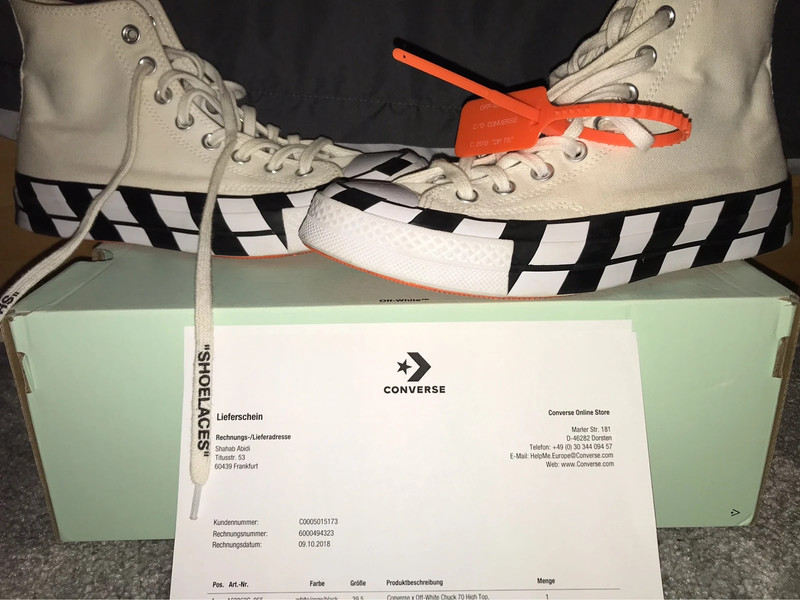 Vinted converse off white best sale