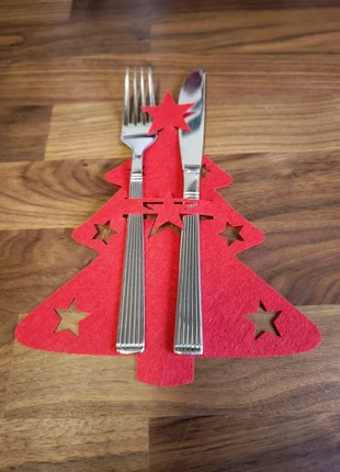 🎁12 portacubiertos navideños rojos, marque: Local, état: Neuf sans étiquette, 6,00 €, 7,00 € Protection acheteurs incluse