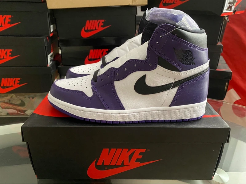 Jordan 1 high retro court purple white 2020 - photo numéro 2