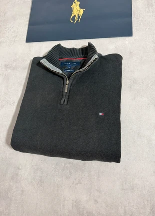 Pull Demi Zip Tommy Hilfiger Homme Anthracite - Taille XL -, merk: Tommy Hilfiger, staat: Heel goed, maat: XL, € 32,80, € 35,14 inclusief Kopersbescherming