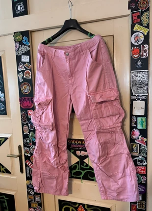 Cargo Jeans Rosa baggy unisex, marca: Shein, estado: Muy bueno, tamaño: L / 40 / 12, 15,00 €, 16,45 € Protección al comprador incluida