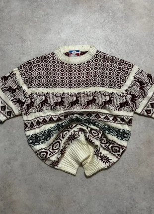 Pull d’hiver Coogie vintage, jersey style Y2K, style vintage, années 80 col ras le coup, multicolore, brand: Vintage Dressing, condition: Good, size: XL, €12.00, €13.30 includes Buyer Protection